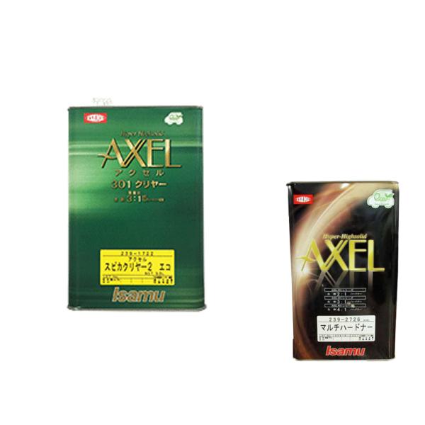 イサム塗料 クリヤーセット アクセルスピカクリヤー2エコ 3.5L + アクセルマルチハードナー 0...