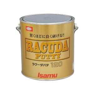 イサム塗料 ラクーダ ファイバーパテ 標準 3kg + 硬化剤 (各1本 セット