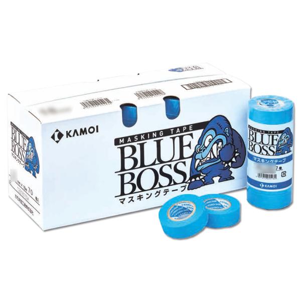 カモ井加工紙 マスキングテープ BLUE BOSS 12mm×18m 100巻入 1箱 取寄
