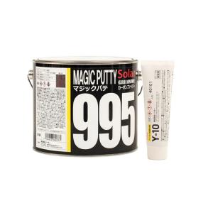 イサム塗料 ラクーダパテ 120 標準 3kg ＋ 硬化剤 (各1本 セット