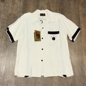 50s VINTAGE King Louie 英字 刺繍 ボウリング シャツ M 50s VINTAGE King Louie 英字 刺繍 ボウリング シャツ M