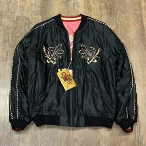 刺繍スカジャン ウルトラマンベリアル ブラック　メンズ　アウター 刺繍スカジャン ウルトラマンベリアル ブラック メンズ アウター