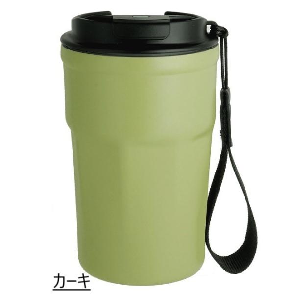 蓋付きタンブラー 380ml カーキ 保冷 保温 真空断熱 プレゼント 蓋付き タンブラー ステンレ...