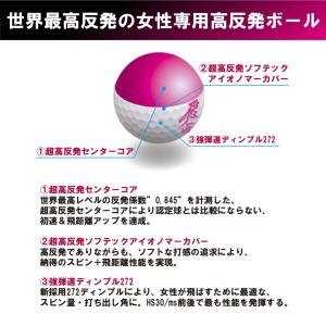 レディースボール 1ダース よく飛ぶ 高反発ボ...の詳細画像2