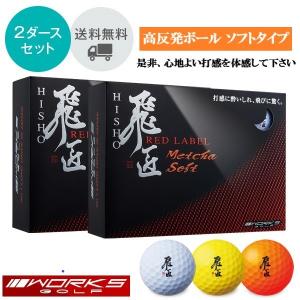 ワークスゴルフ ゴルフボール レディース 2ダース 飛匠