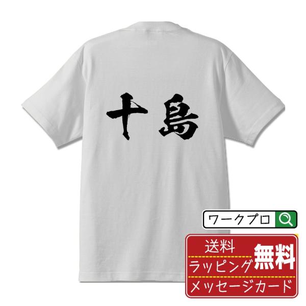 十島 筆文字 Tシャツ 半袖 書道家が書く 名入れ 漢字 オリジナル プリント ( 鹿児島 ) メン...