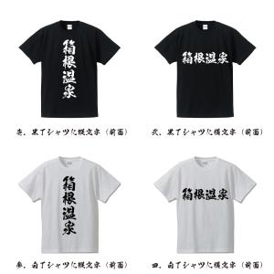箱根温泉 筆文字 Tシャツ 半袖 書道家が書く...の詳細画像1
