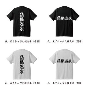 箱根温泉 筆文字 Tシャツ 半袖 書道家が書く...の詳細画像2