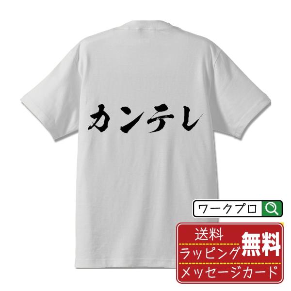 カンテレ 筆文字 Tシャツ 半袖 書道家が書く 名入れ 漢字 オリジナル プリント ( 音楽 ) メ...