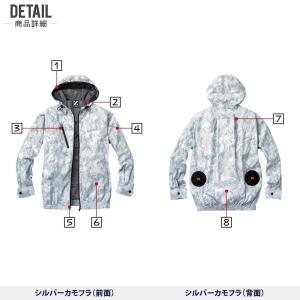 空調服 迷彩 長袖 ブルゾン 遮熱-3℃ (服...の詳細画像2