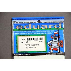 エデュアルド(491232）1/48 TBF-1C アベンジャー 内装用エッチングパーツ