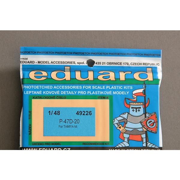 エデュアルド(49226)1/48 P-47D-20用エッチングパーツ