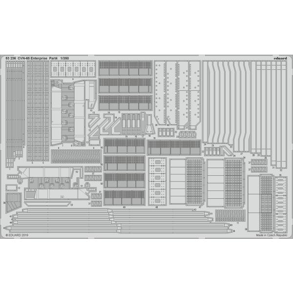 エデュアルド(53236）1/350 USS エンタープライズ CVN-65用エッチングパーツ(パー...