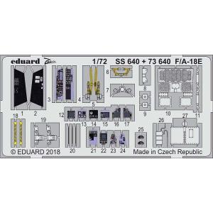 エデュアルド(73640) 1/72 F/A-18E用エッチングパーツ(アカデミー用)