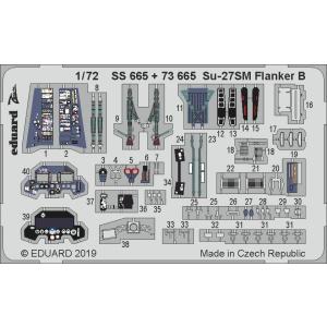 エデュアルド(73665) 1/72 スホーイ Su-27SM フランカーB用エッチングパーツ(ズベ...