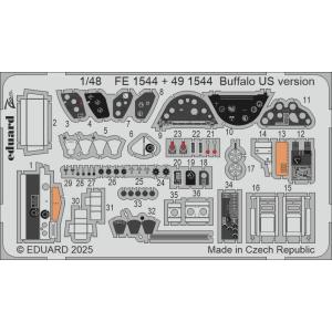 エデュアルド(FE1544) 1/48 バッファロー US version内装用エッチングパーツ(推...