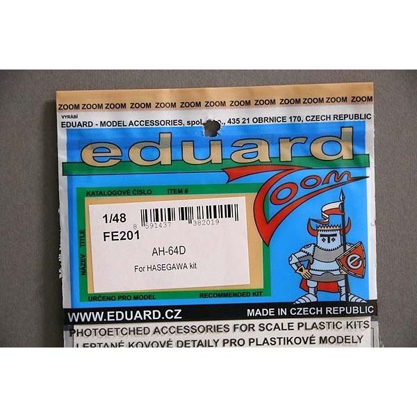 エデュアルド(FE201)1/48 AH-64D アパッチ用エッチングパーツ