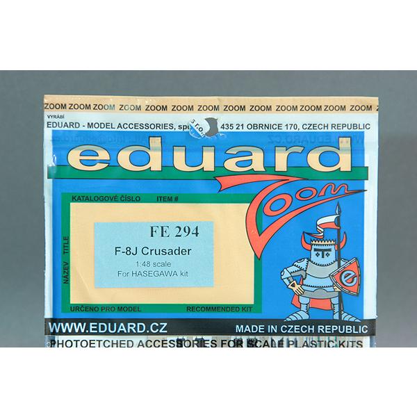 エデュアルド(FE294)1/48 F-8J クルセーダー用エッチングパーツ