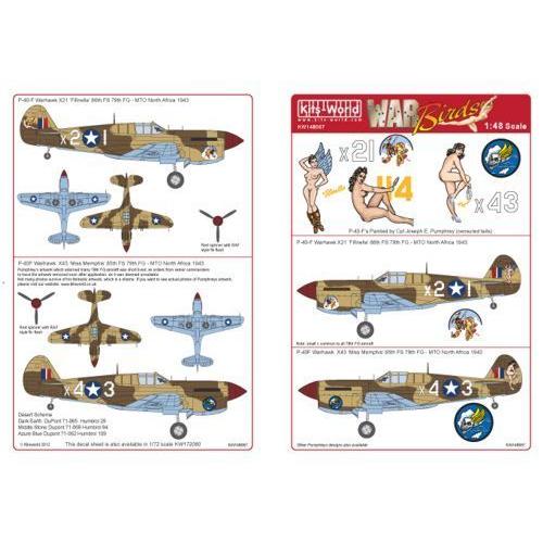 Kits-World(148067)1/48 Curtiss P-40F 'Fifinella'  ...