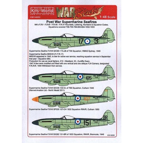Kits-World(148092)1/48 シーファイヤ Mk.XVII, Mk.46, Mk.4...