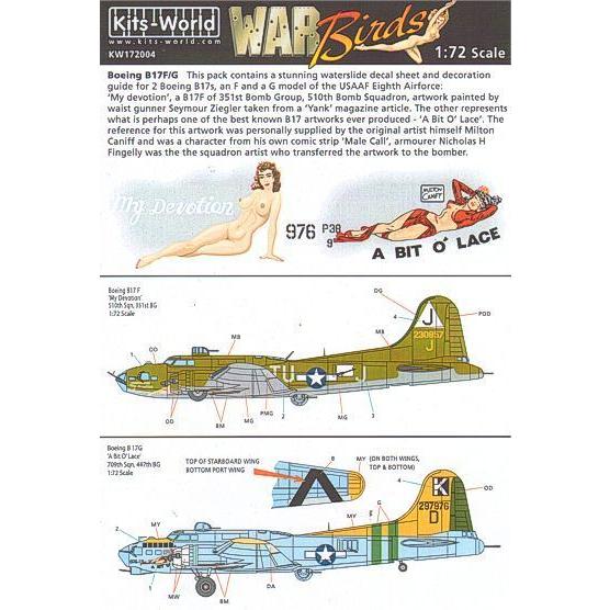 Kits-World(172004)1/72 Boeing B-17F/B-17G Flying F...