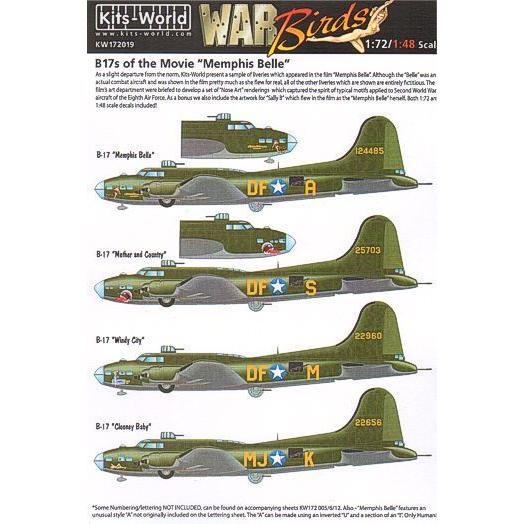 Kits-World(172019)1/72 Boeing B-17F Flying Fortres...