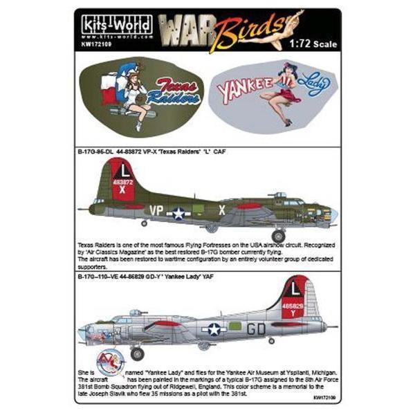 Kits-World(172109)1/72 Boeing B-17G &apos;Texas Raiders...