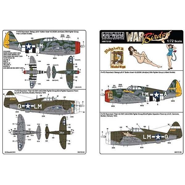 Kits-World(172129)1/72 Republic P-47D 'Razorback' ...