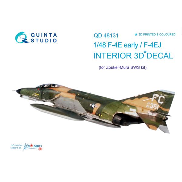 QUINTA STUDIO(QD48131)1/48 ダグラス F-4E(初期)/EJ ファントムI...