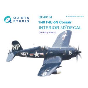 QUINTA STUDIO(QD48154)1/48 ヴォート F4U-5N コルセア用内装3Dデカ...