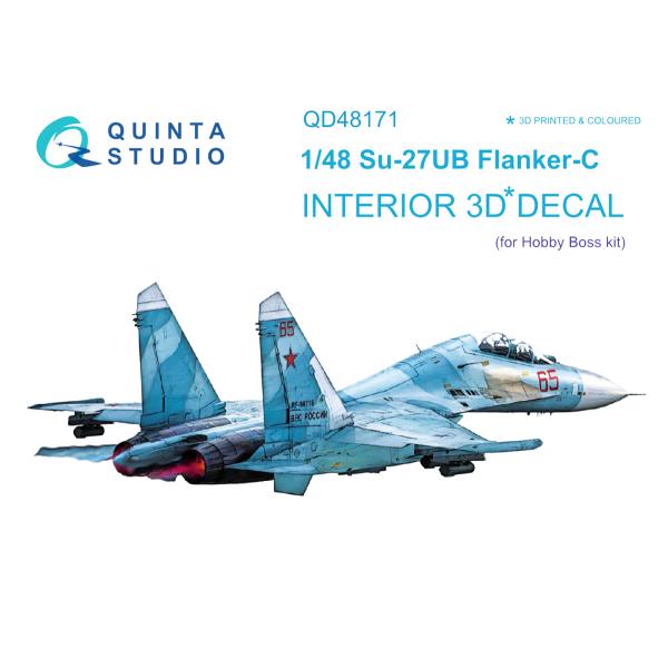 QUINTA STUDIO(QD48171)1/48 スホーイ Su-27UB フランカーC用内装3...