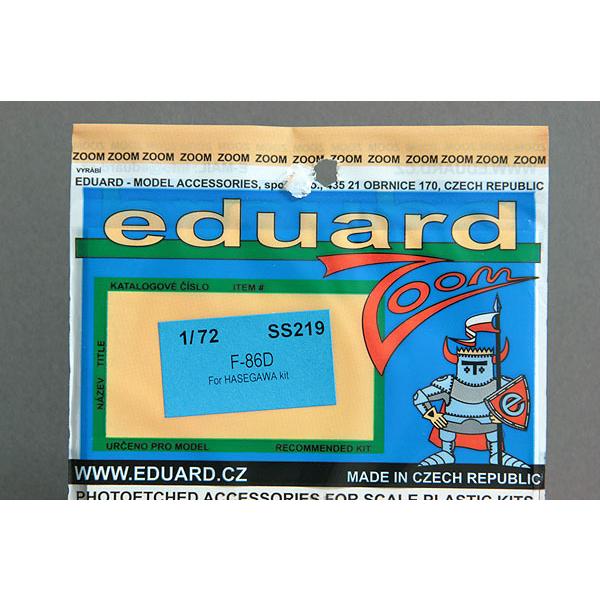 エデュアルド(SS219）1/72 F-86D Sabre内装用エッチングパーツ