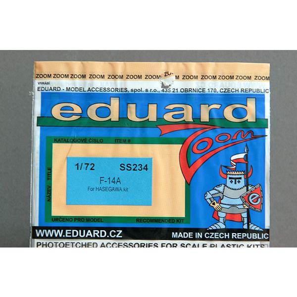 エデュアルド(SS234）1/72 F-14A Tomcat内装用パーツ