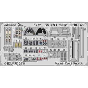 エデュアルド(SS669) 1/72 Bf 109G-6用内装エッチングパーツ(タミヤ用)