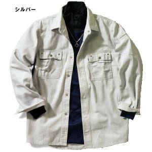 寅壱　3942-125　長袖シャツ　（Ｍ〜ＬＬ）｜workshop-kondo