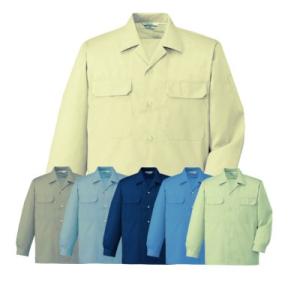 自重堂 Jichodo 作業服 6055 長袖オープンシャツ 通年物 制電 EL
