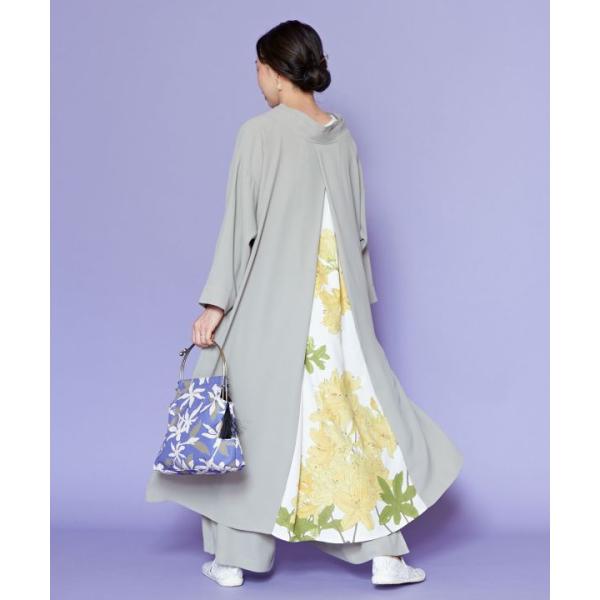 八掛ワンピース 緑 赤 和洋服 ワンピース レトロ