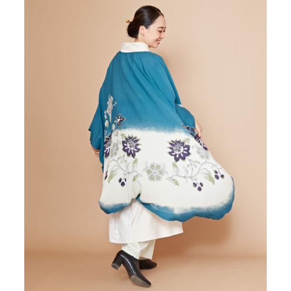 ハナエミフリソデUV羽織 牡丹ぼたん 浴衣 着物 お祭り 桜 羽織 KIMONO UV加工 大きいサ...