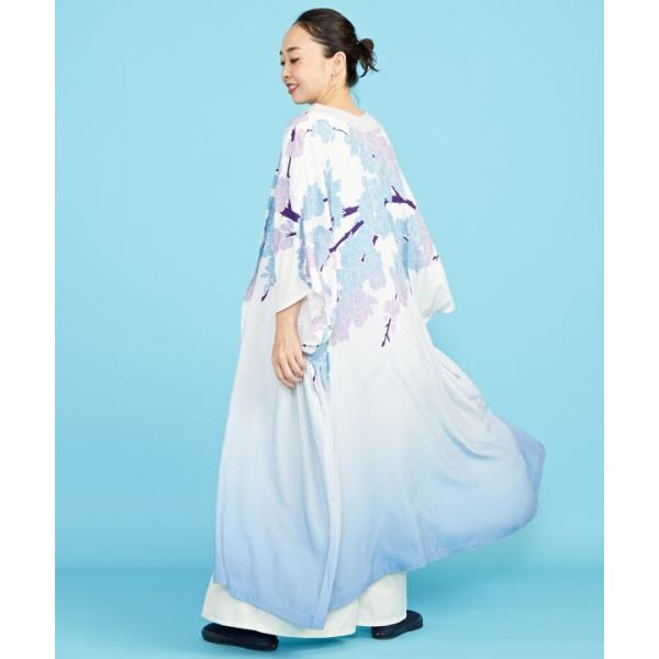 ハルニシキUV羽織 寒緋桜 桜 羽織 KIMONO UV加工 大きいサイズ