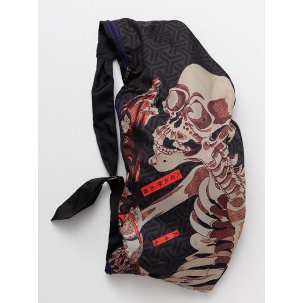 浮世絵タスキBAG ショルダーバッグ 葛飾北斎 浮世絵 日本 お土産 ドクロ