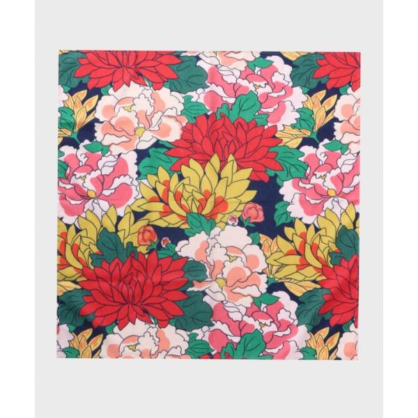 レトロ チヨガミフロシキセット 千代紙 風呂敷 包み 伝統 巾着 日本 浮世絵 花 フラワー お花見...