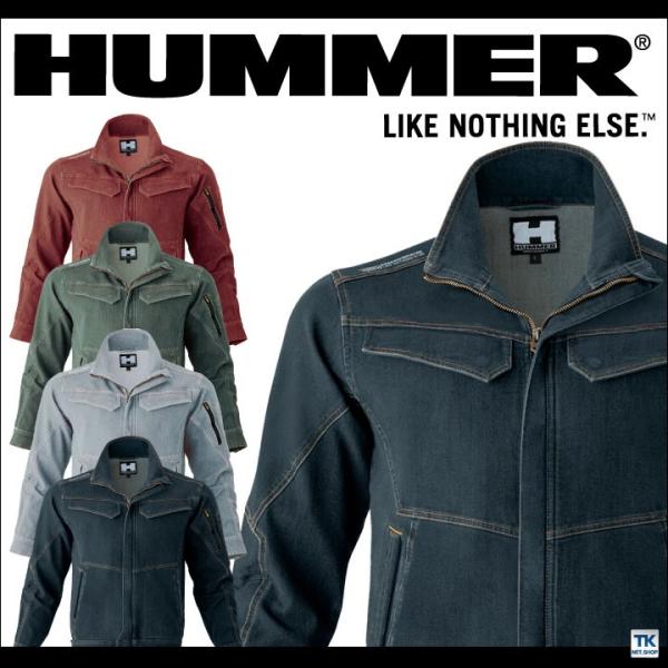 Wストレッチブルゾン ハマー ジャケット スリム 作業着 作業服 カジュアル ユニフォーム アタック...