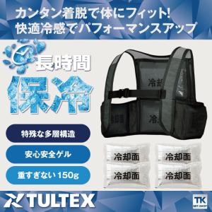 アイトス アイスベスト 保冷剤付き メッシュベ...の詳細画像1