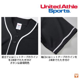 ユナイテッドアスレ 半袖 ベースボールシャツ ...の詳細画像2