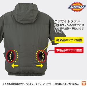 ディッキーズ 空調作業服 半袖ブルゾン Dic...の詳細画像3