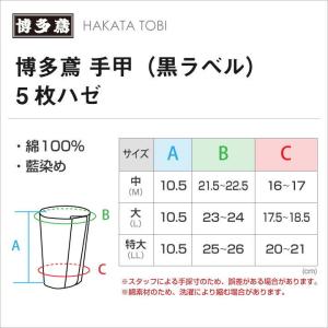 博多鳶 手甲 黒ラベル 5枚ハゼ 左右セット ...の詳細画像2