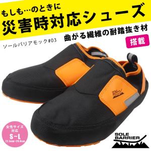 避難用シューズ 丸五 災害 緊急 ガラス 釘 足裏保護