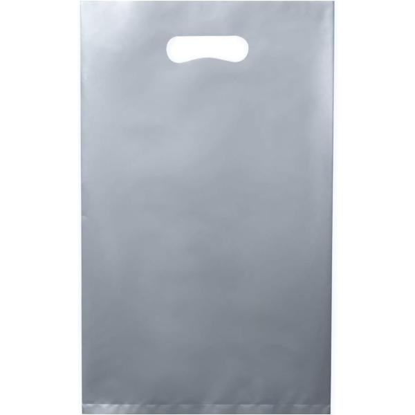 【A4サイズ】手提げビニール袋 シルバー（グレー） 中身が透けない見えないポリ袋 破れにくい 日本製...