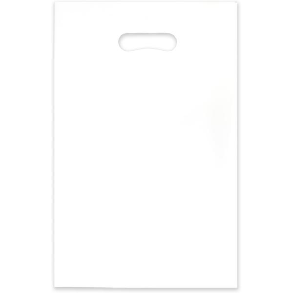 手提げビニール袋 白 ホワイト【A4サイズ】ポリ袋 100枚セット 小判抜き 230x380mm 破...