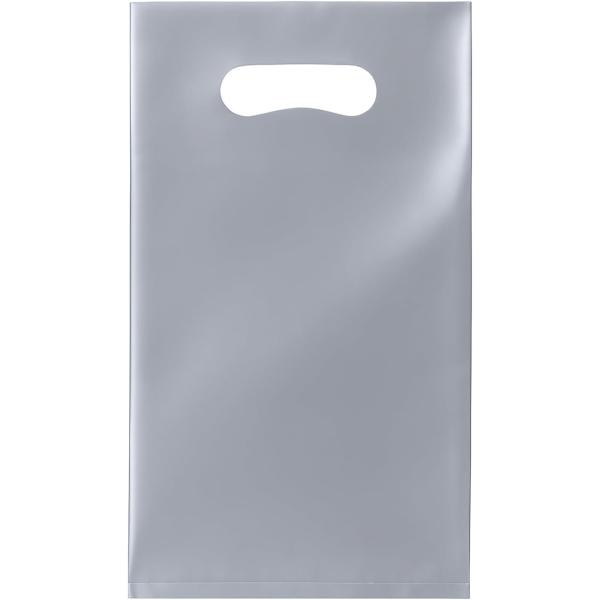【A5サイズ】手提げビニール袋 シルバー（グレー） 中身が透けない見えないポリ袋 破れにくい 日本製...
